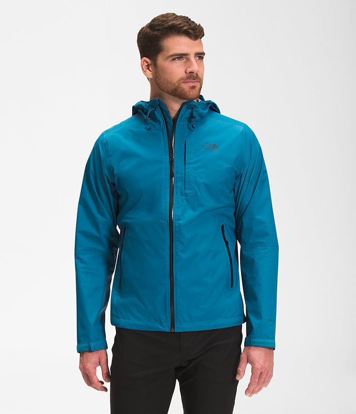 The North Face Rain Jacket Alta Vista Blue - Mens - Thailand QVFHW-7816